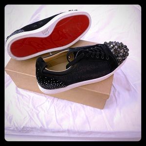 Christian Louboutin Louis Junior Flat Pat/Glit 46
